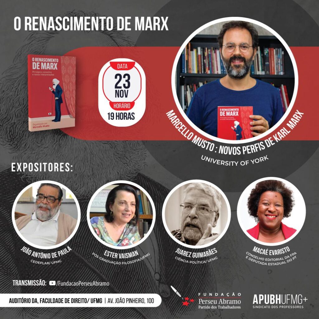 O Renascimento de Marx – com o Prof. Marcello Musto – University of York