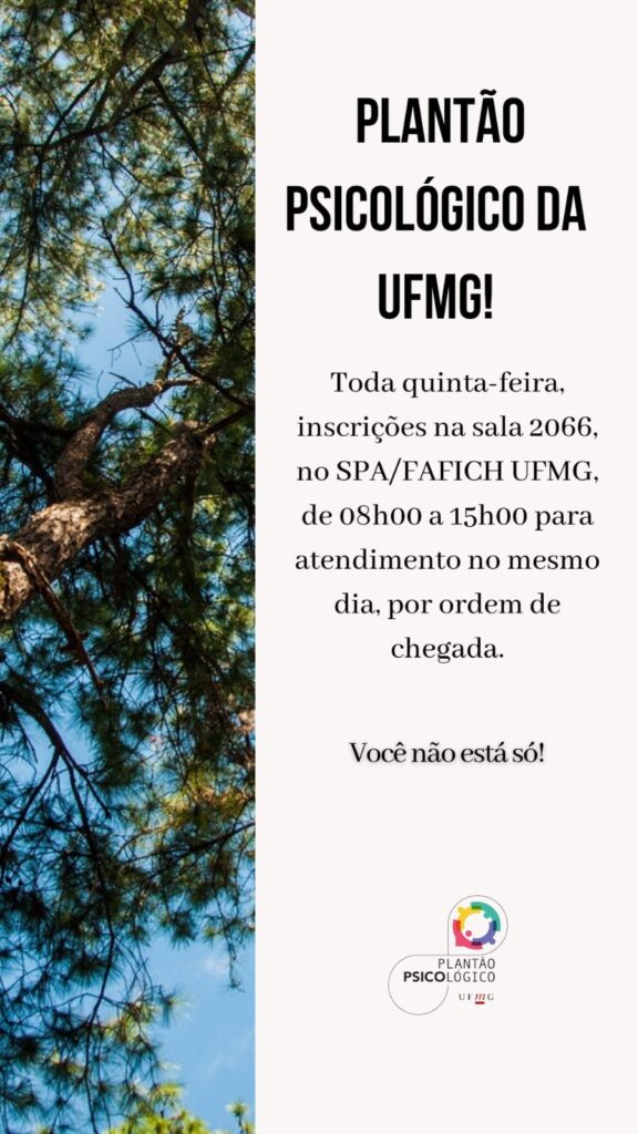 PLANTÃO PSICOLÓGICO DA UFMG