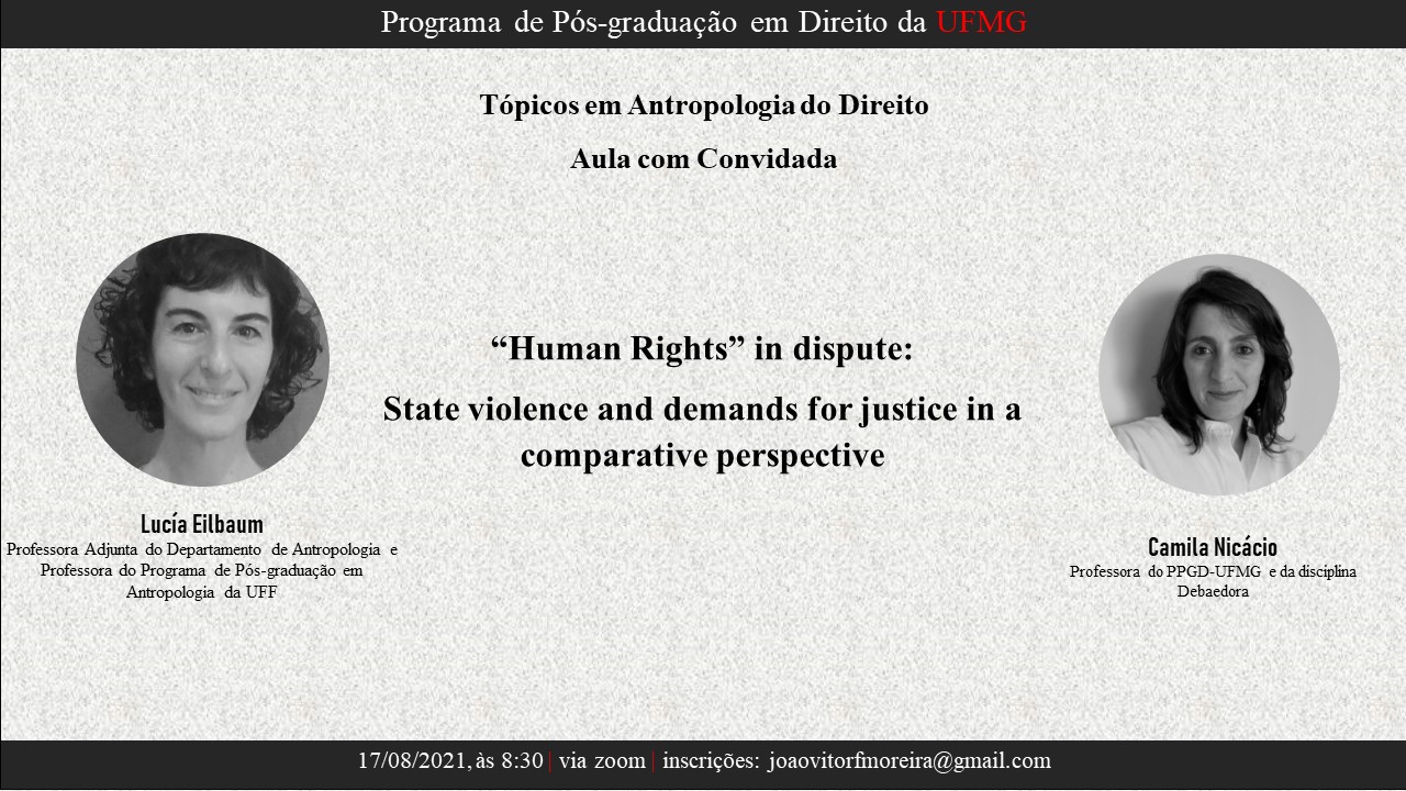 AULA INAUGURAL DO 2º SEMESTRE 2022 DO PPGD/UFMG 28/09/2022 19:30 – SALA DA  CONGREGAÇÃO